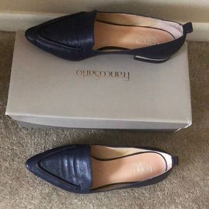 Franco Sarto Leather Upper Loafer (pointed toe)